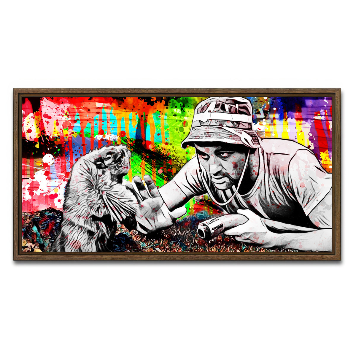 AUTO-MOCKUP WHITE | Caddyshack | 1 Piece | Walnut Framed Canvas | group=2x1