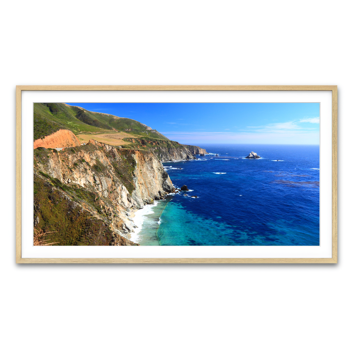 California Coastline Wall Art