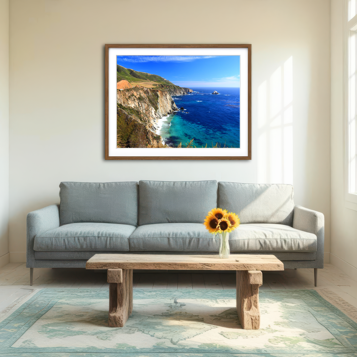 California Coastline Wall Art