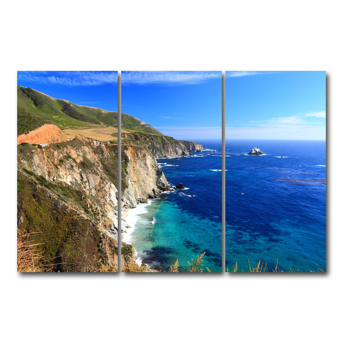 California Coastline Wall Art