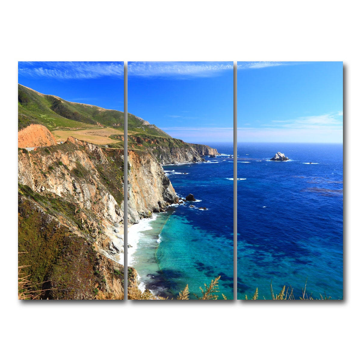 California Coastline Wall Art