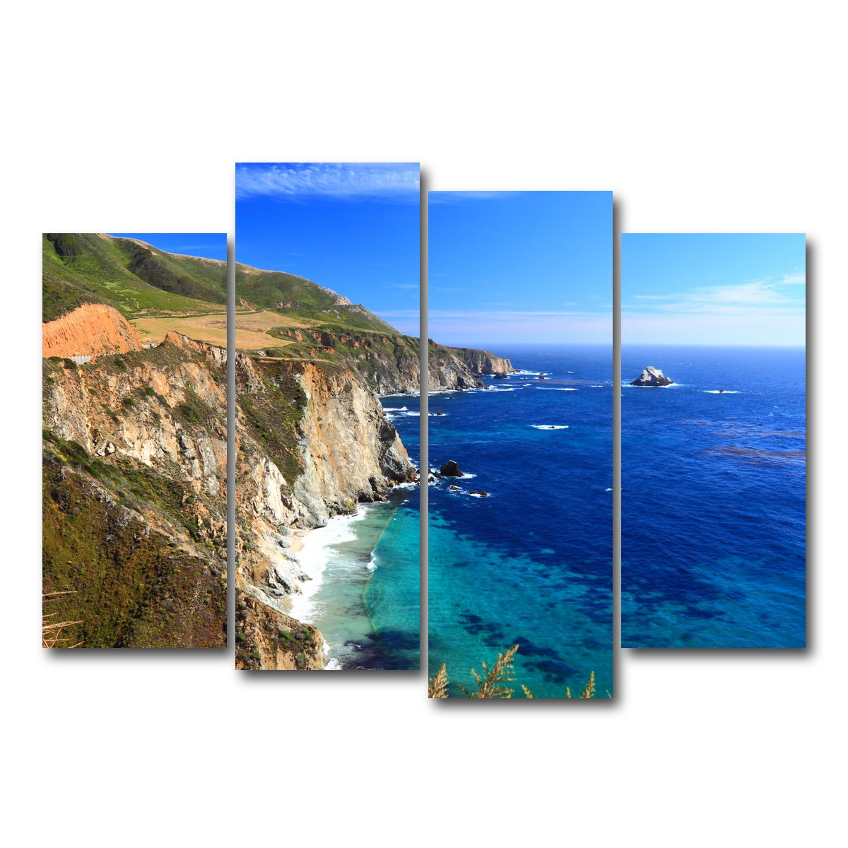 California Coastline Wall Art