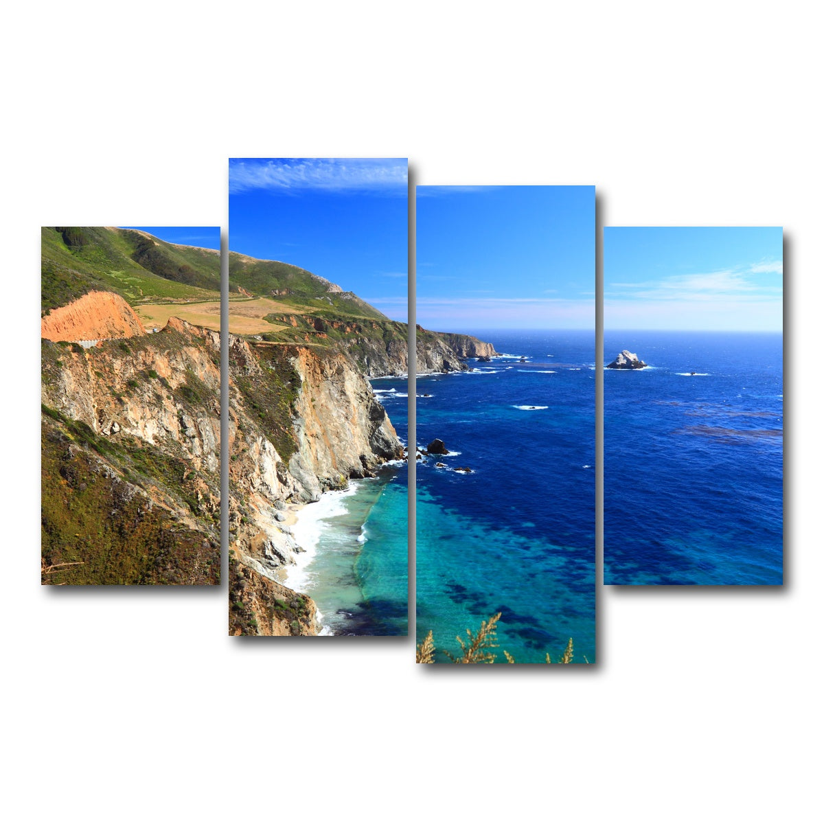 California Coastline Wall Art