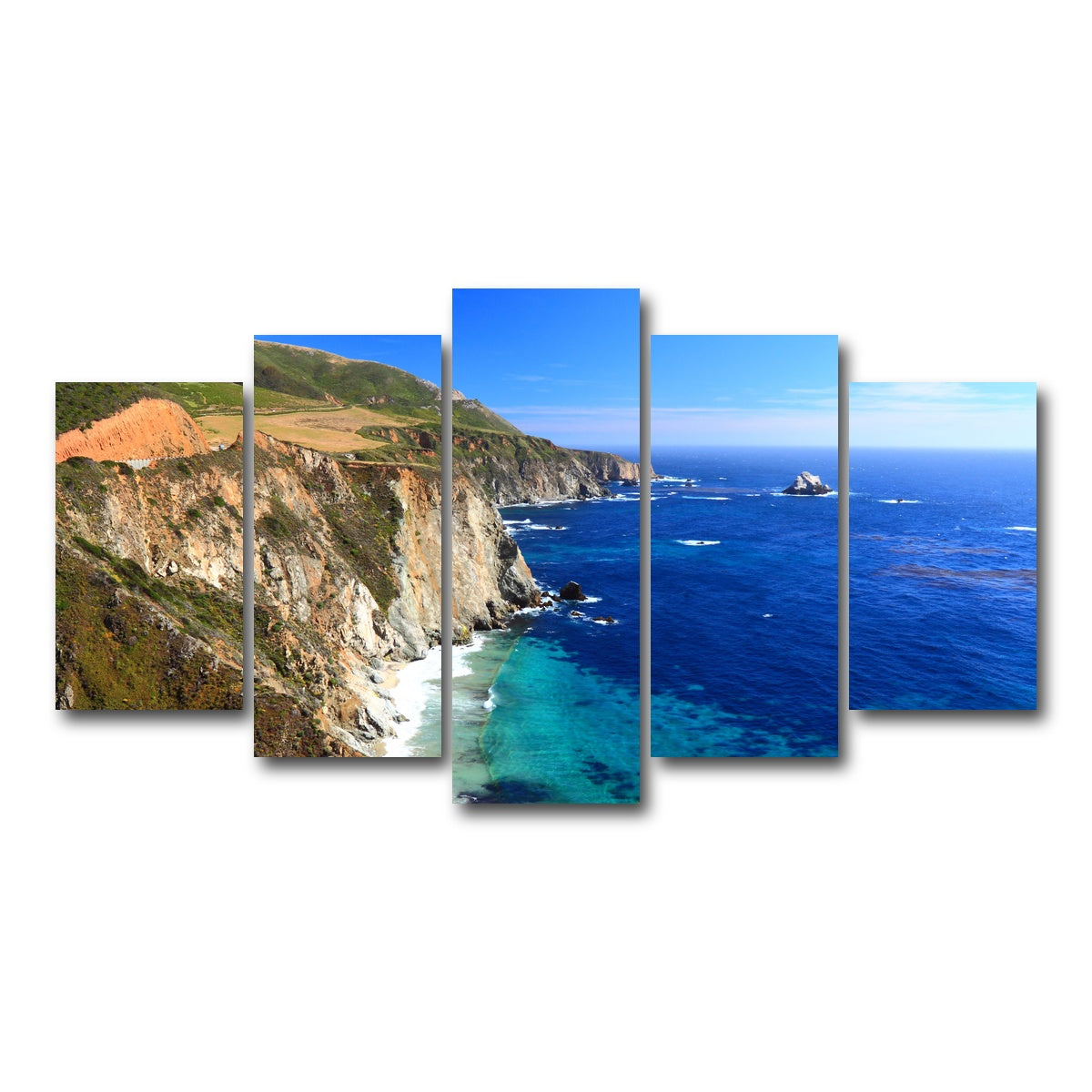 California Coastline Wall Art