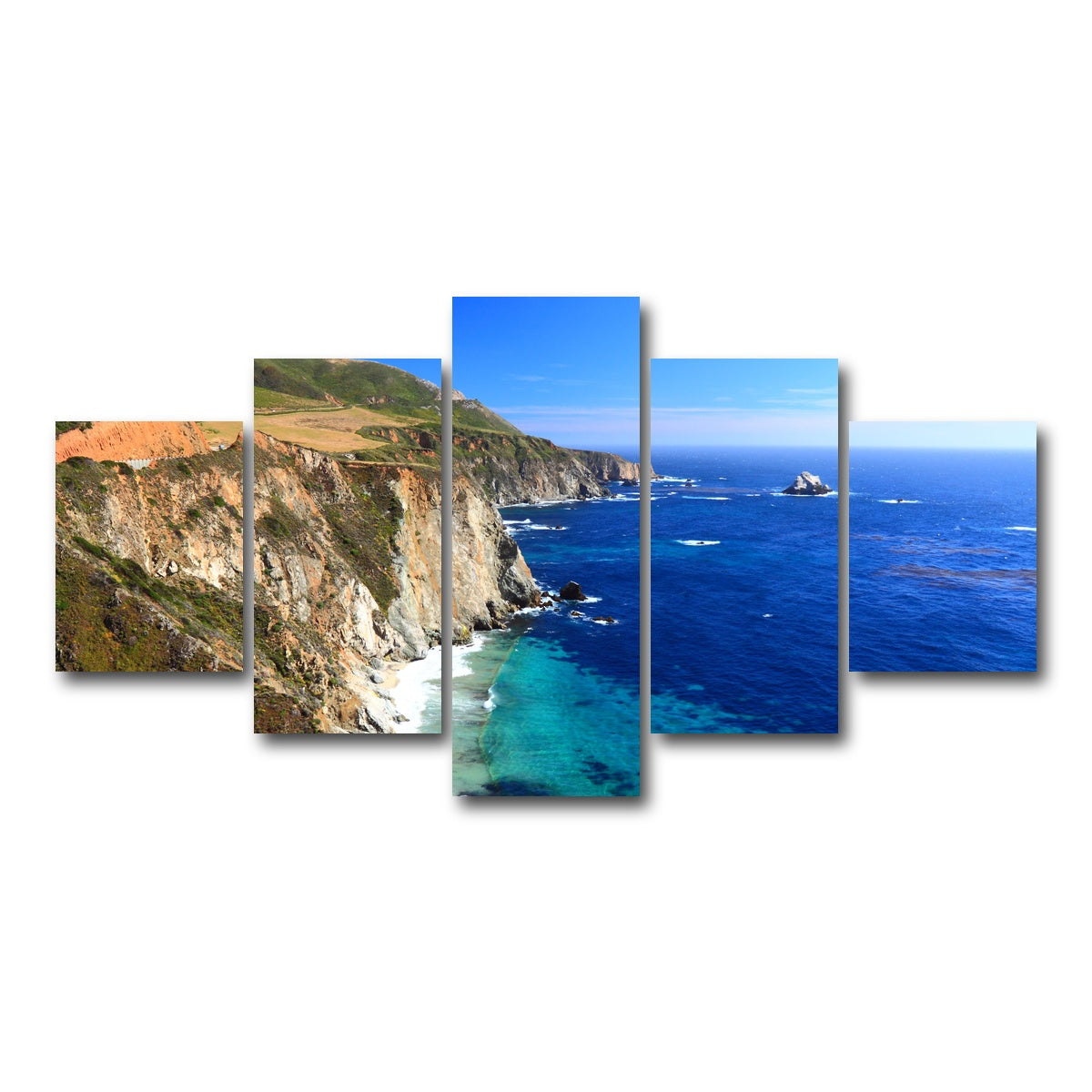 California Coastline Wall Art