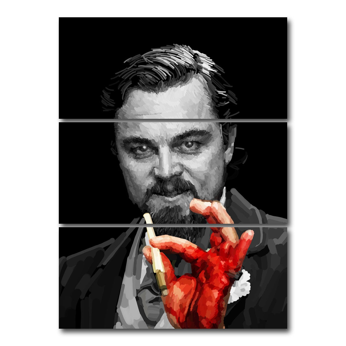 AUTO-MOCKUP WHITE | Calvin Candie | 3 Piece | Gallery Wrap Canvas | group=8x18_stacked