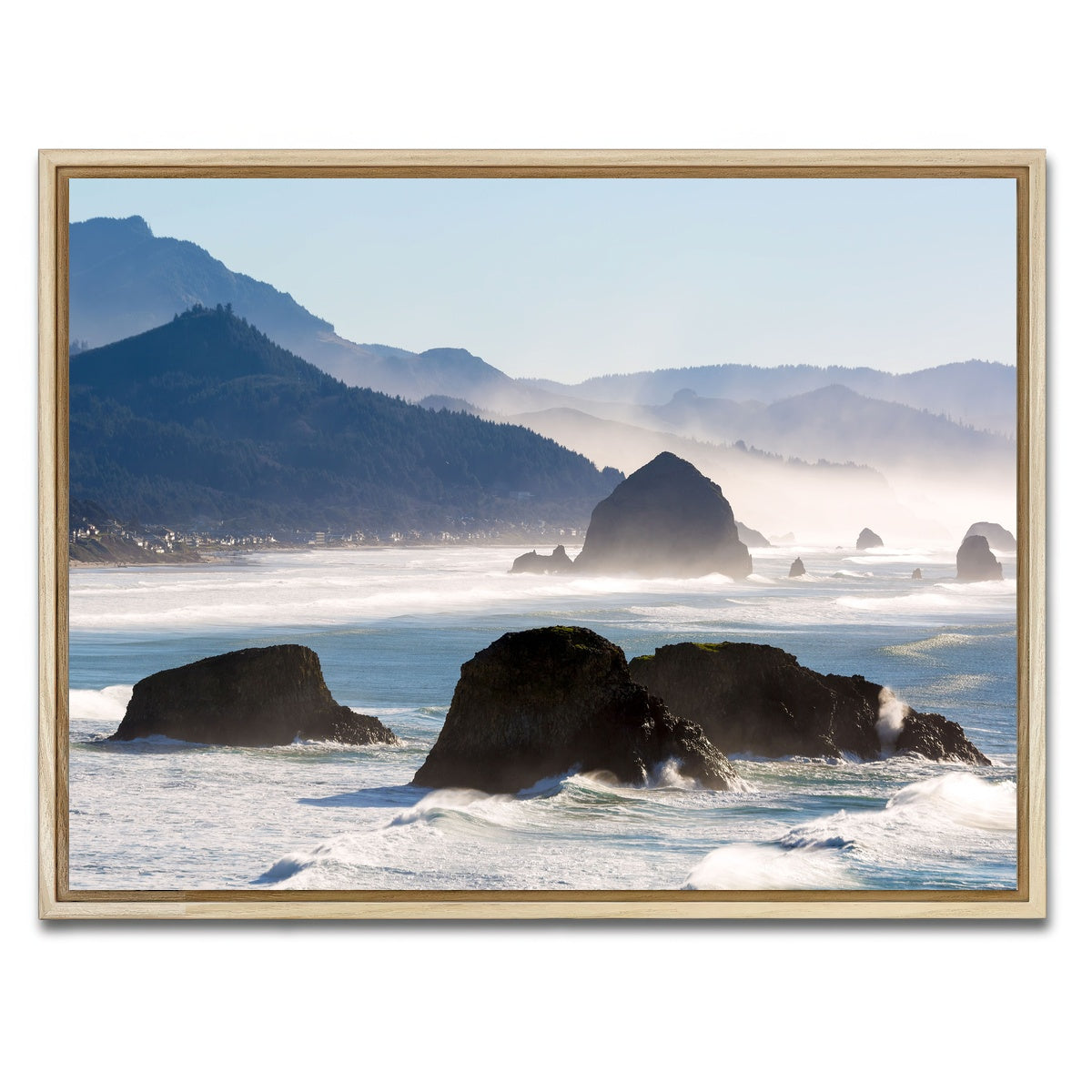 AUTO-MOCKUP WHITE | Cannon Beach | 1 Piece | Natural Framed Canvas | group=4x3
