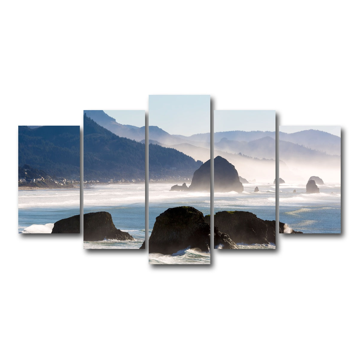 AUTO-MOCKUP WHITE | Cannon Beach | 5 Piece | Gallery Wrap Canvas | group=5_normal