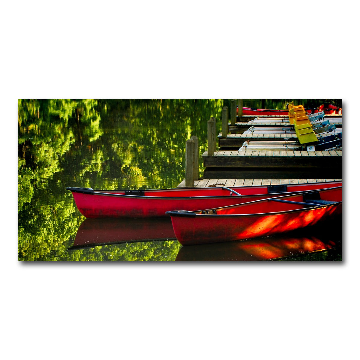 AUTO-MOCKUP WHITE | Canoes at Devil's Den State Park | 1 Piece | Gallery Wrap Canvas | group=2x1