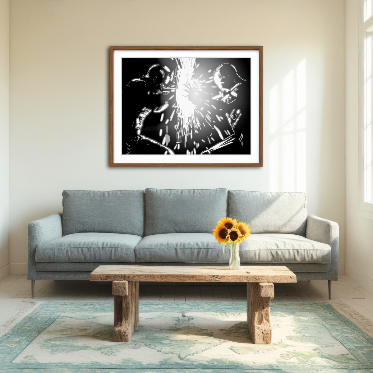 AUTO-MOCKUP ROOM | Cap vs Ironman Wall Art