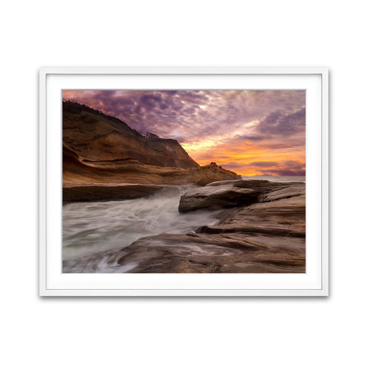 Framed Print 4x3 White