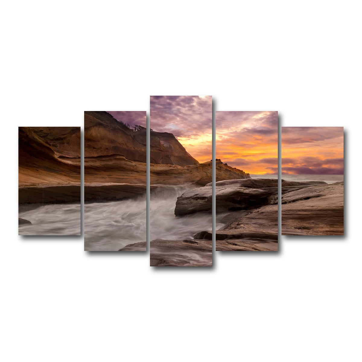 AUTO-MOCKUP WHITE | Cape Kiwanda | 5 Piece | Gallery Wrap Canvas | group=5_normal