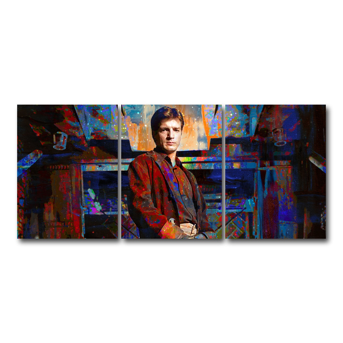 AUTO-MOCKUP WHITE | Captain Mal | 3 Piece | Gallery Wrap Canvas | group=18x24