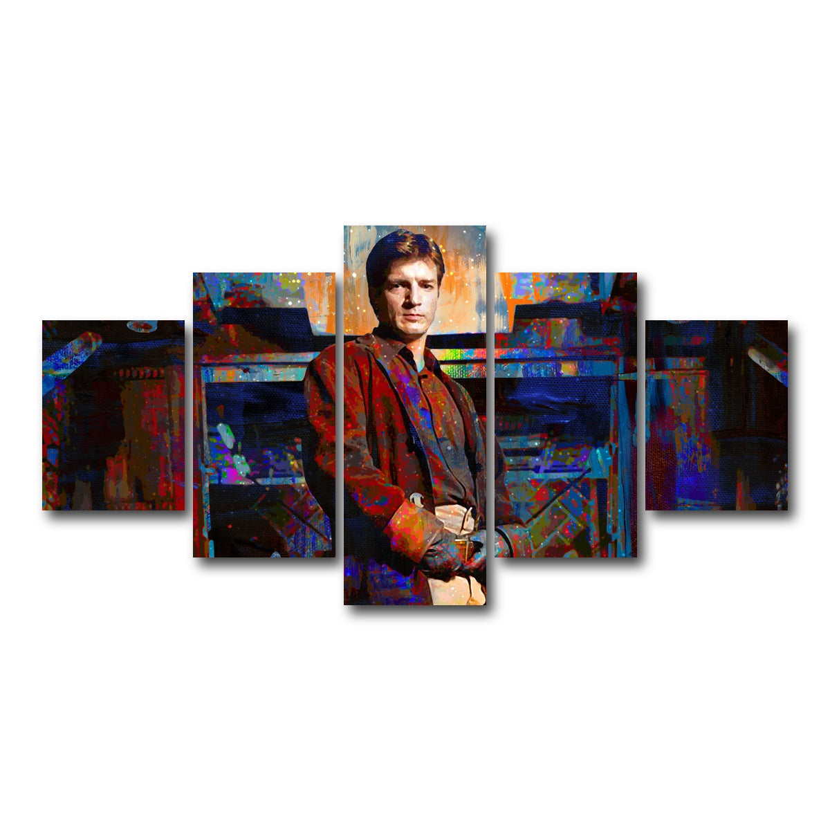 AUTO-MOCKUP WHITE | Captain Mal | 5 Piece | Gallery Wrap Canvas | group=5_short