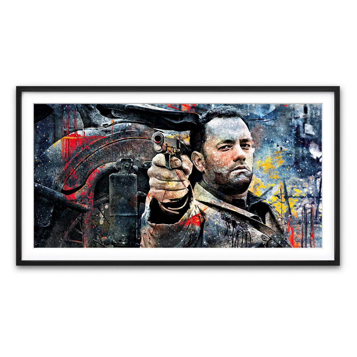 Framed Print 2x1 Black