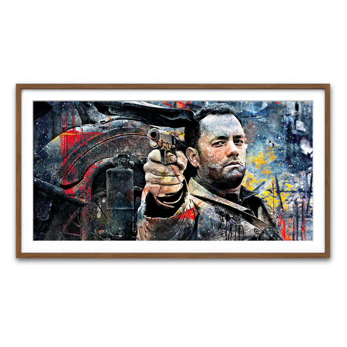 Framed Print 2x1 Walnut