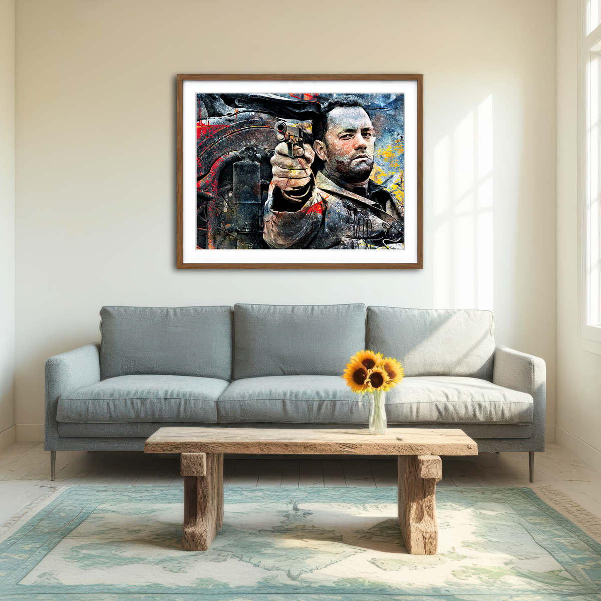 AUTO-MOCKUP ROOM | Captain Miller Wall Art