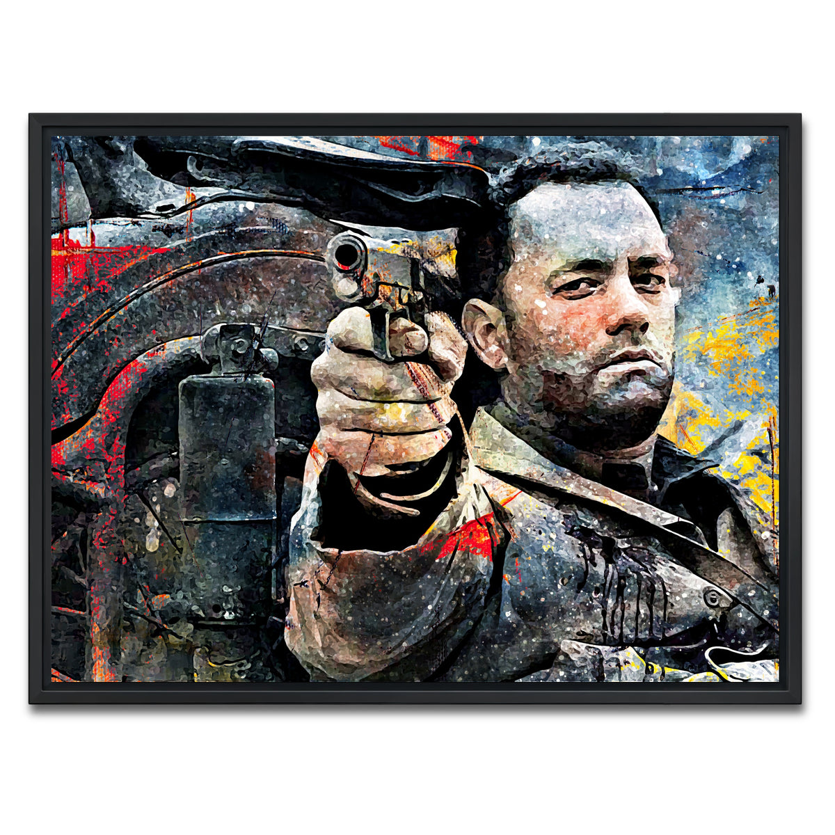 AUTO-MOCKUP WHITE | Captain Miller | 1 Piece | Black Framed Canvas | group=4x3