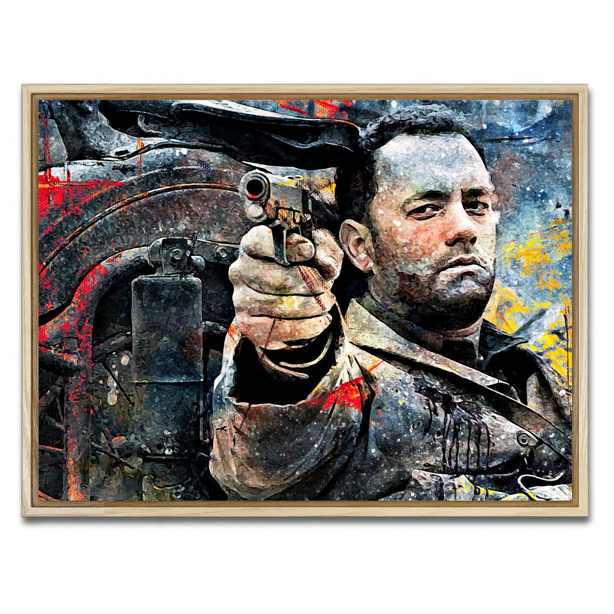 AUTO-MOCKUP WHITE | Captain Miller | 1 Piece | Natural Framed Canvas | group=4x3