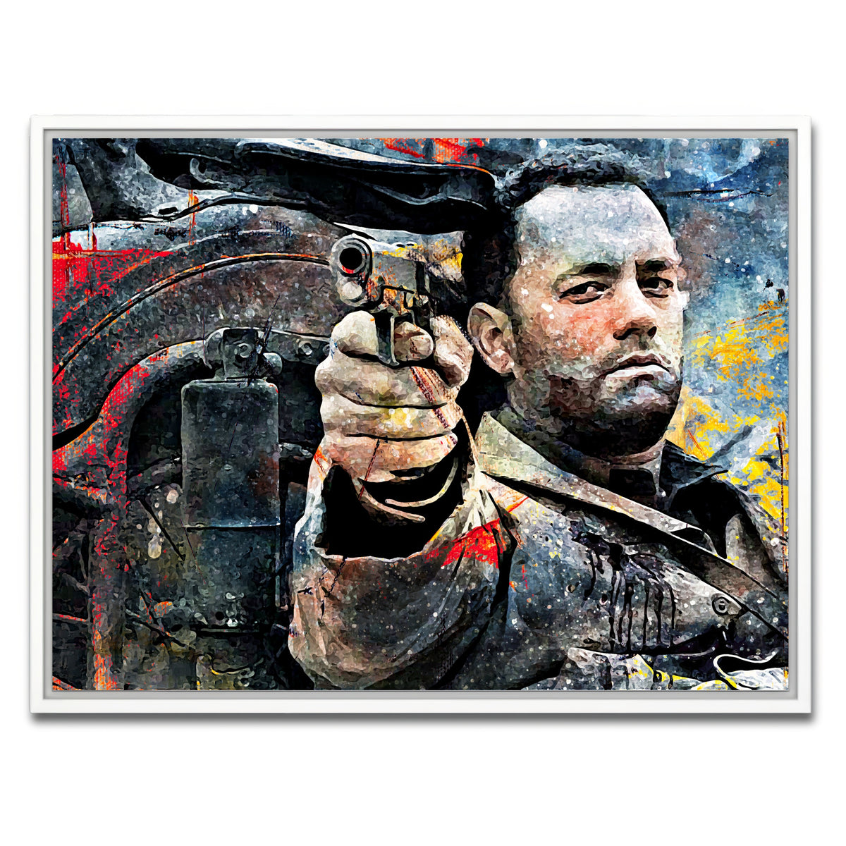 AUTO-MOCKUP WHITE | Captain Miller | 1 Piece | White Framed Canvas | group=4x3