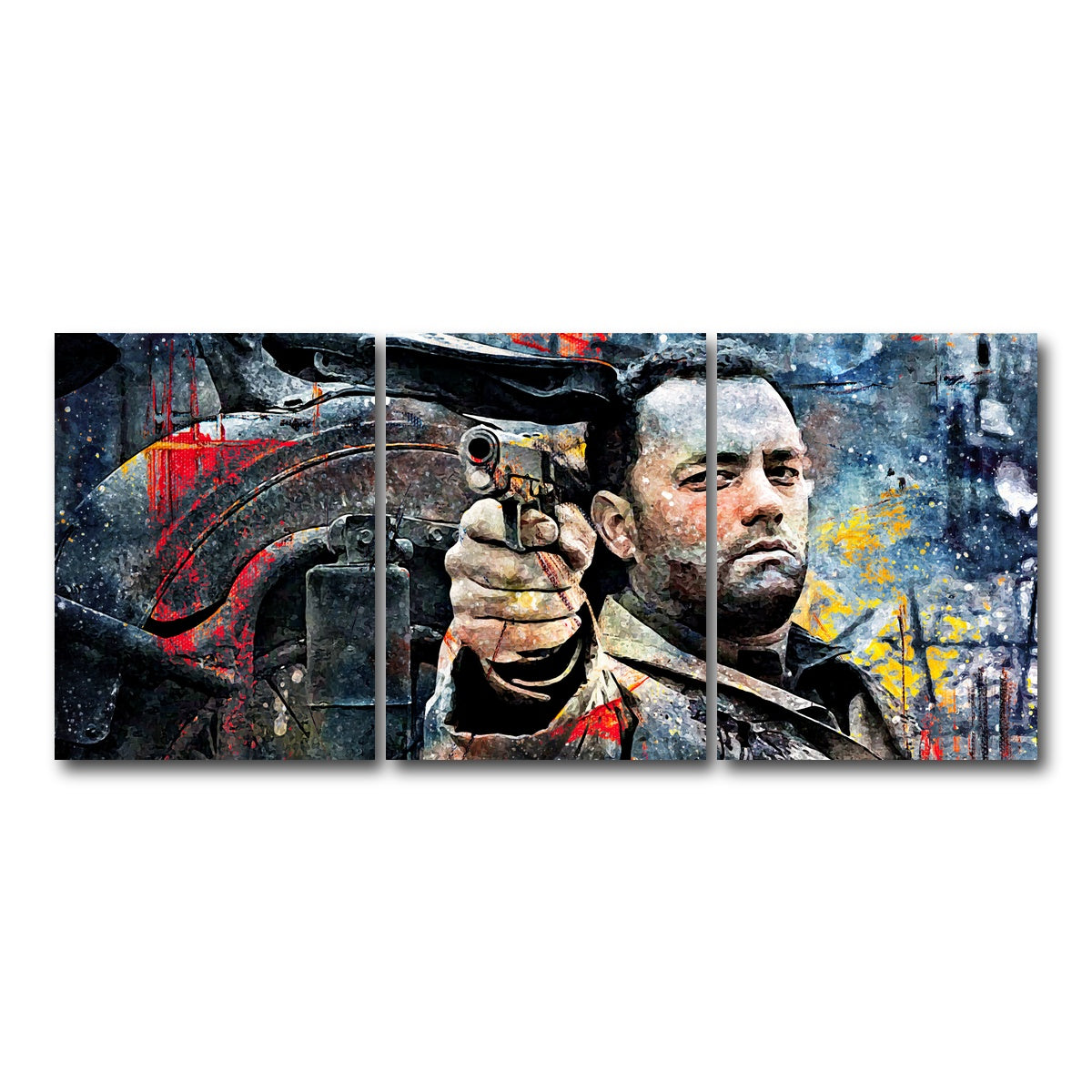 AUTO-MOCKUP WHITE | Captain Miller | 3 Piece | Gallery Wrap Canvas | group=18x24