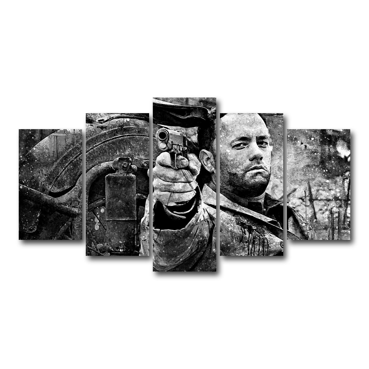 AUTO-MOCKUP WHITE | Captain Miller grayscale | 5 Piece | Gallery Wrap Canvas | group=5_normal