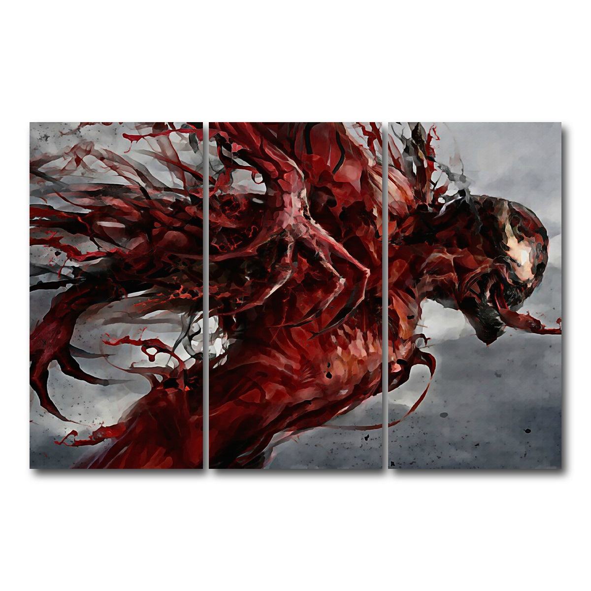AUTO-MOCKUP WHITE | Carnage | 3 Piece | Gallery Wrap Canvas | group=12x24