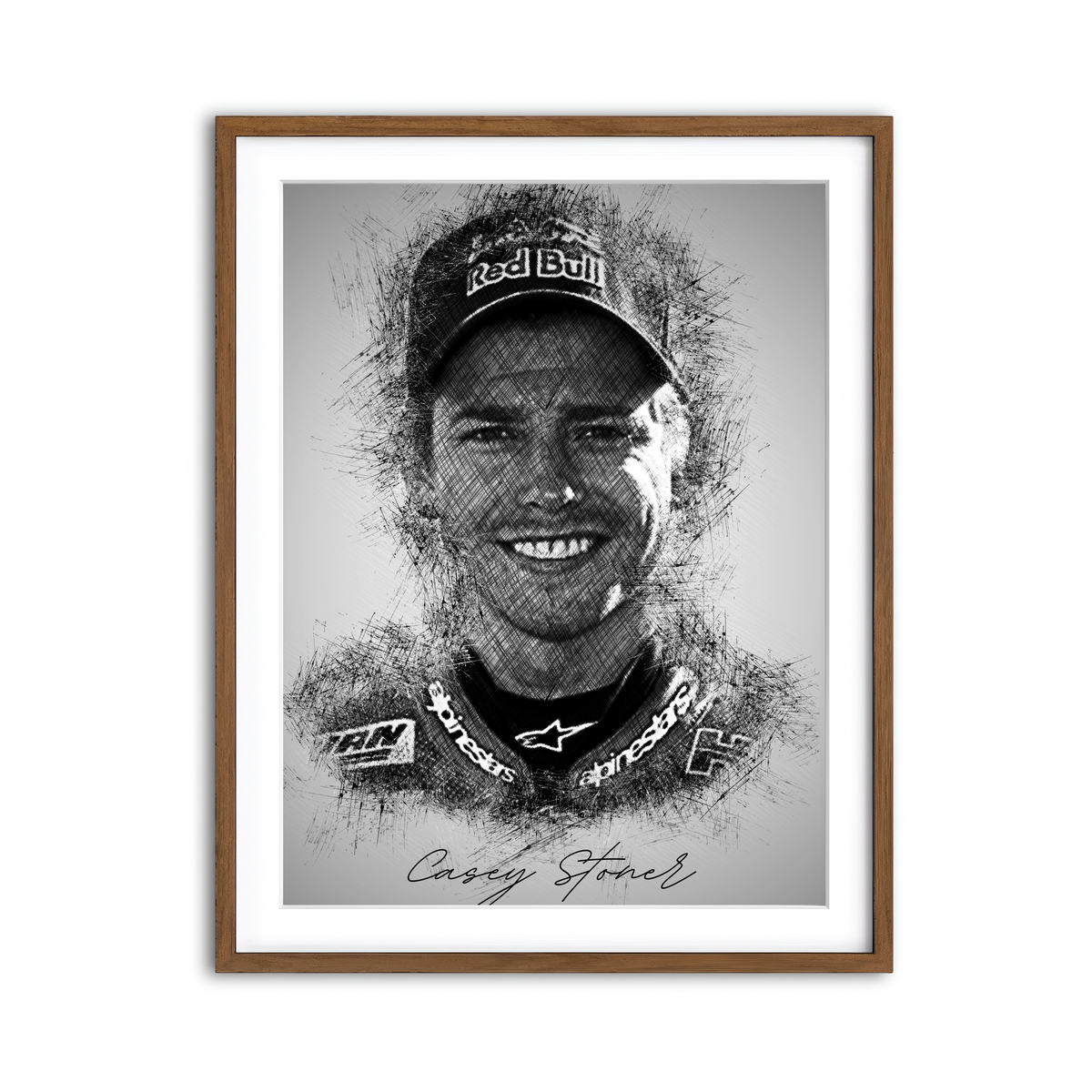 Framed Print 3x4 Walnut