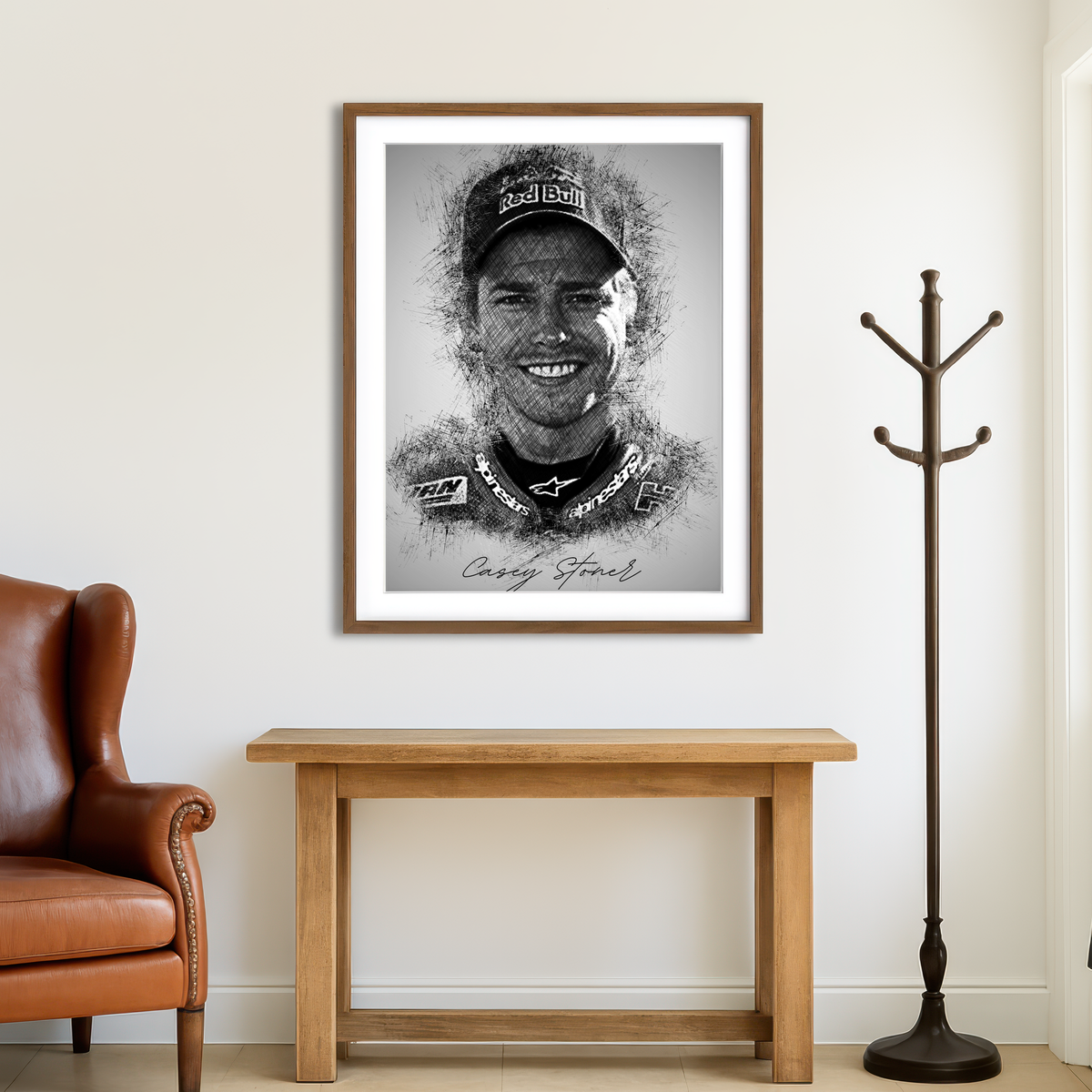 AUTO-MOCKUP ROOM | Casey Stoner Wall Art