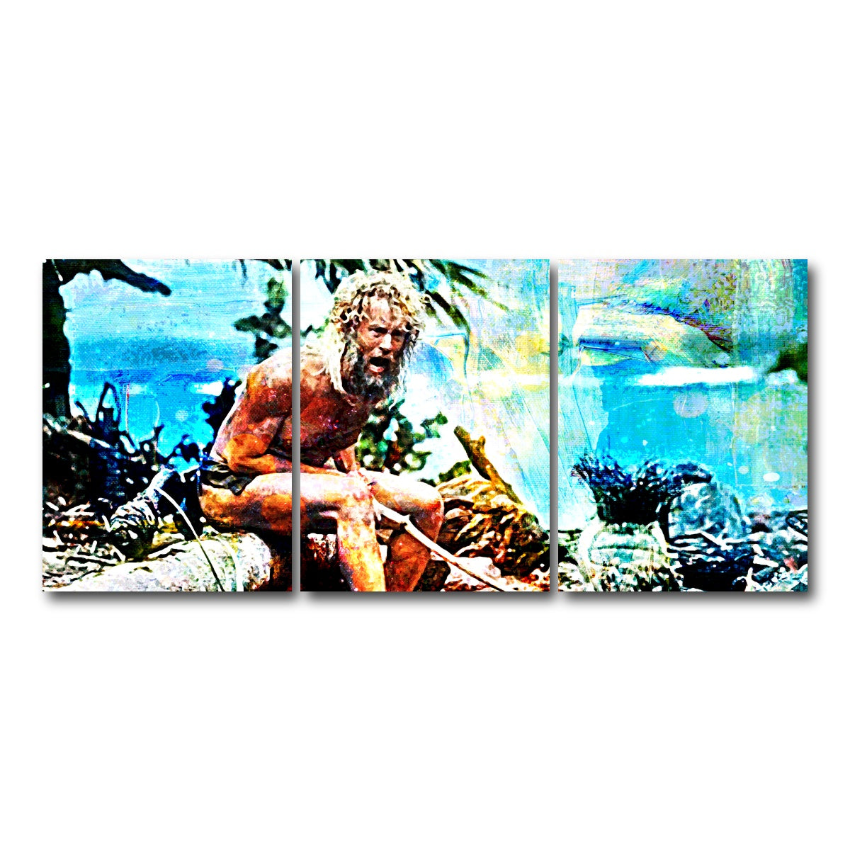 AUTO-MOCKUP WHITE | Castaway | 3 Piece | Gallery Wrap Canvas | group=18x24