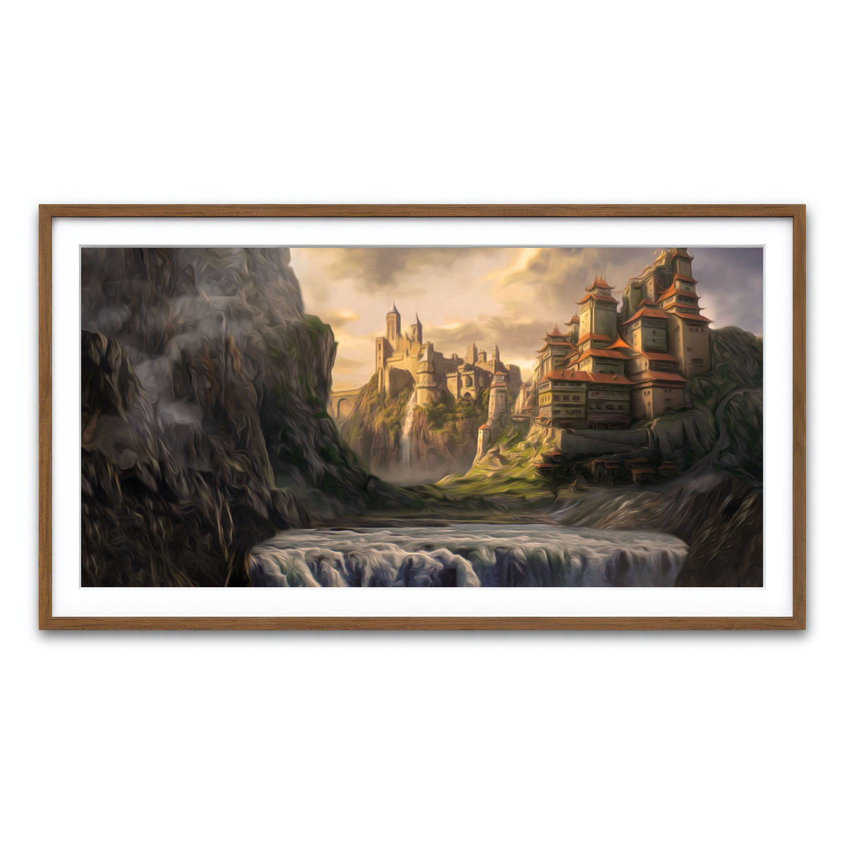 Framed Print 2x1 Walnut