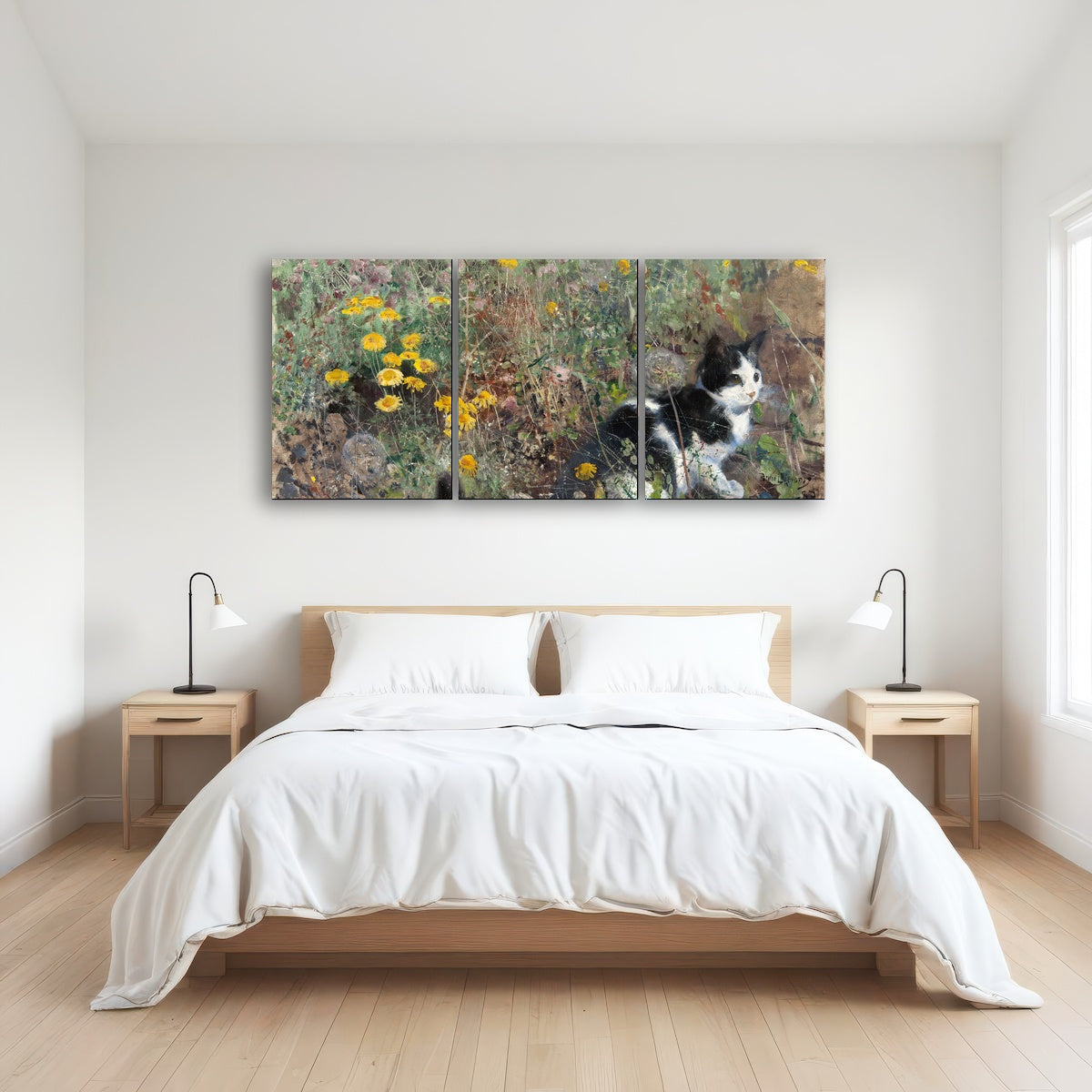 AUTO-MOCKUP ROOM | Cat on a flowery Meadow