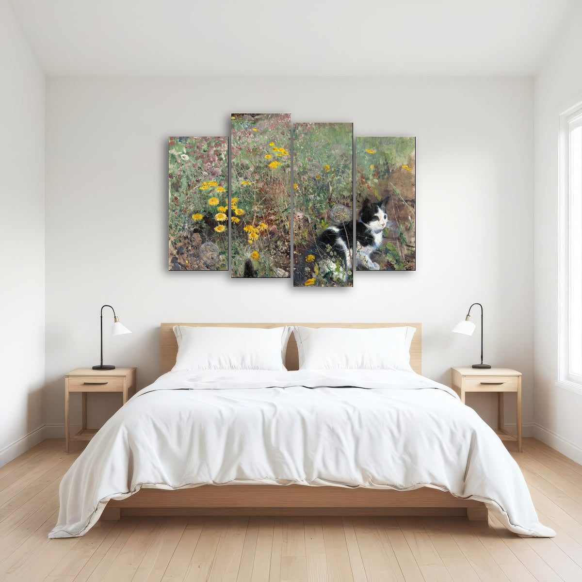 AUTO-MOCKUP ROOM | Cat on a flowery Meadow