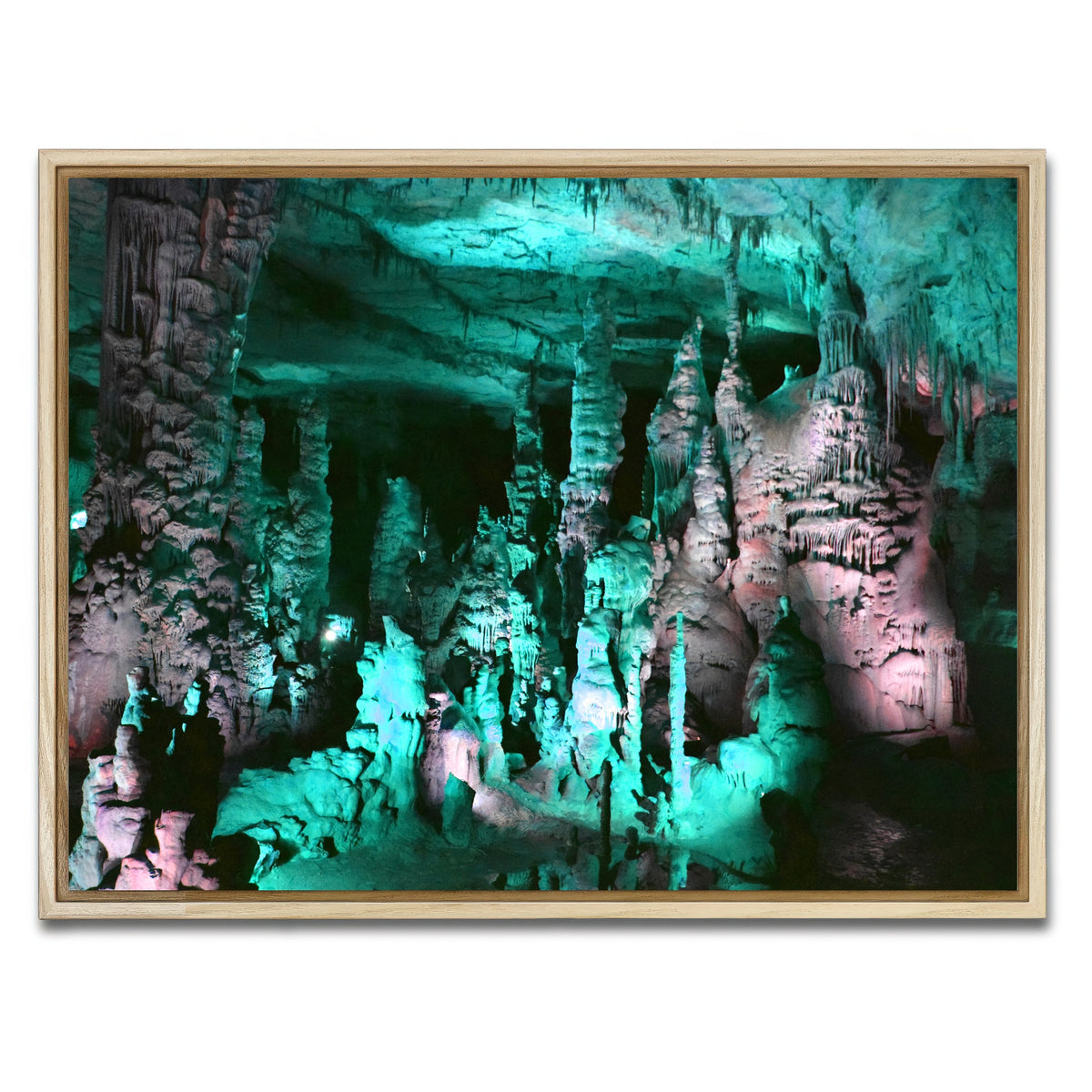 AUTO-MOCKUP WHITE | Cathedral Caverns | 1 Piece | Natural Framed Canvas | group=4x3