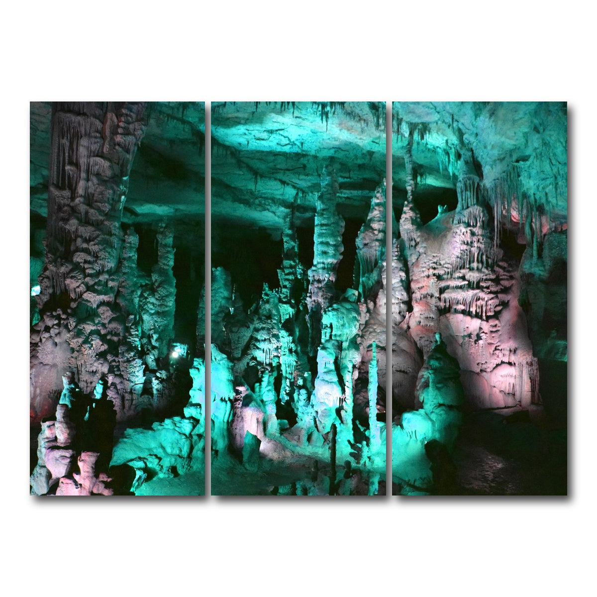 AUTO-MOCKUP WHITE | Cathedral Caverns | 3 Piece | Gallery Wrap Canvas | group=8x18