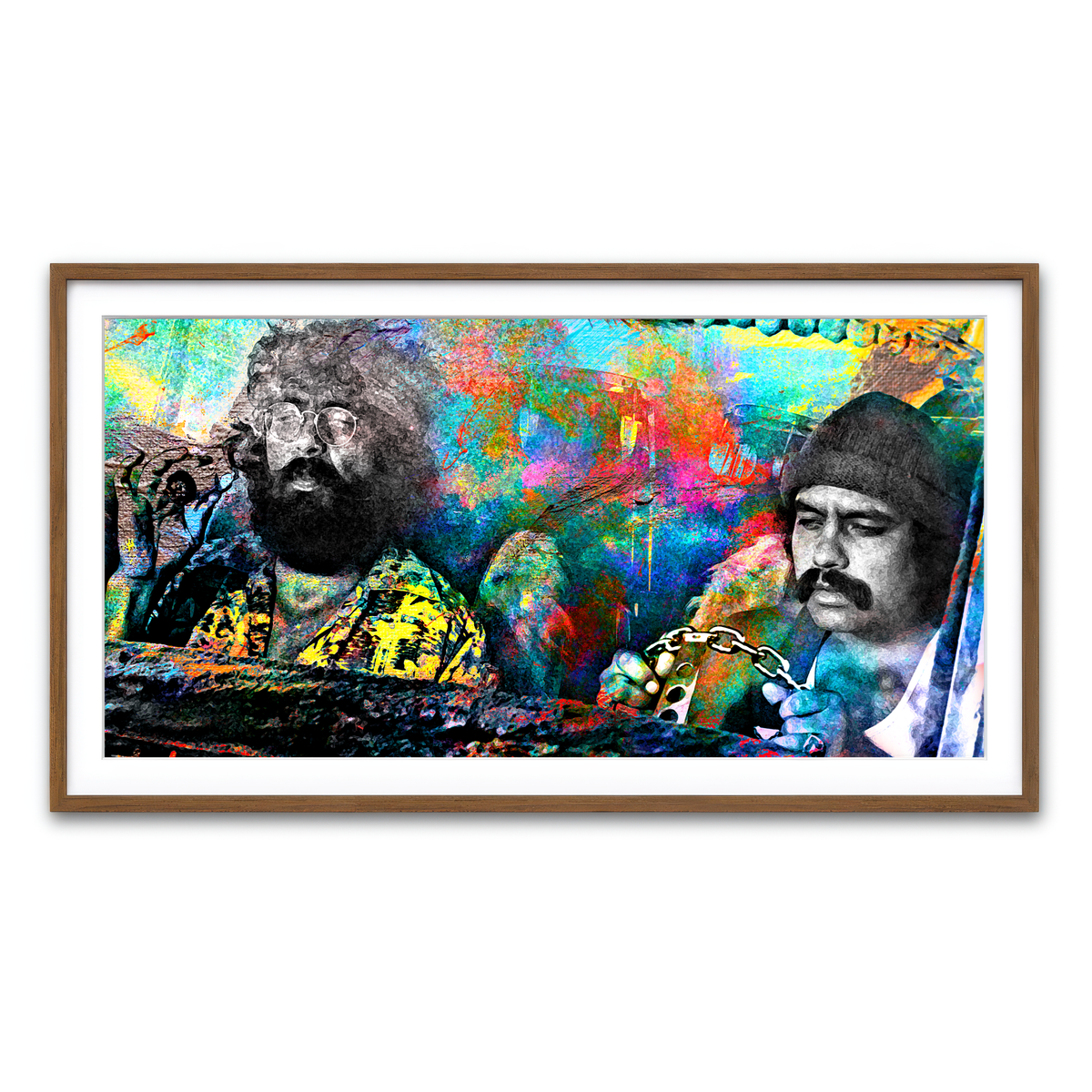 Framed Print 2x1 Walnut