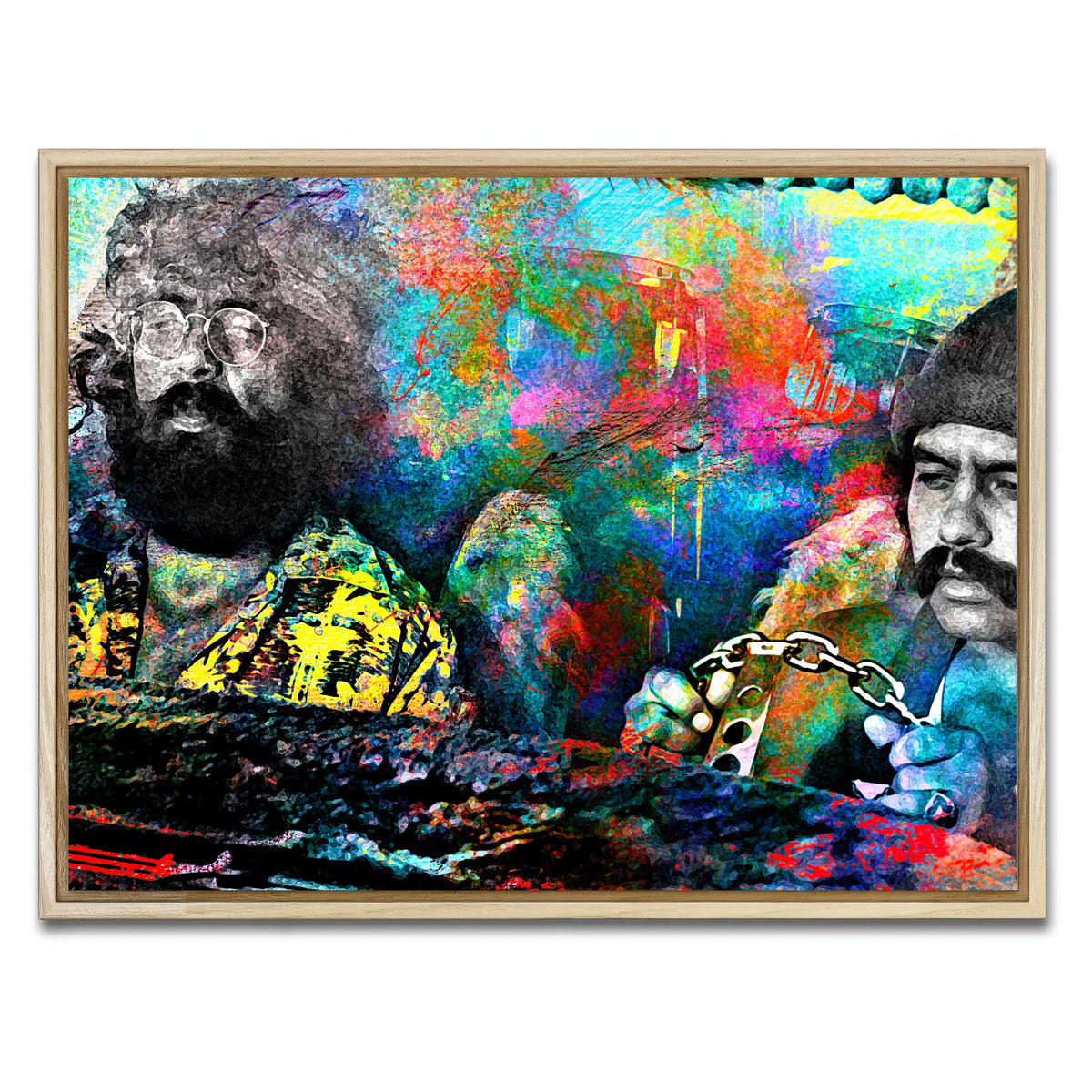 AUTO-MOCKUP WHITE | Cheech & Chong | 1 Piece | Natural Framed Canvas | group=4x3
