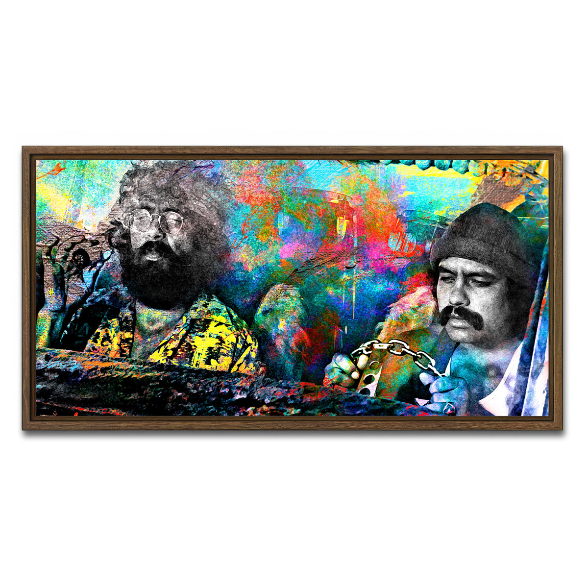 AUTO-MOCKUP WHITE | Cheech & Chong | 1 Piece | Walnut Framed Canvas | group=2x1