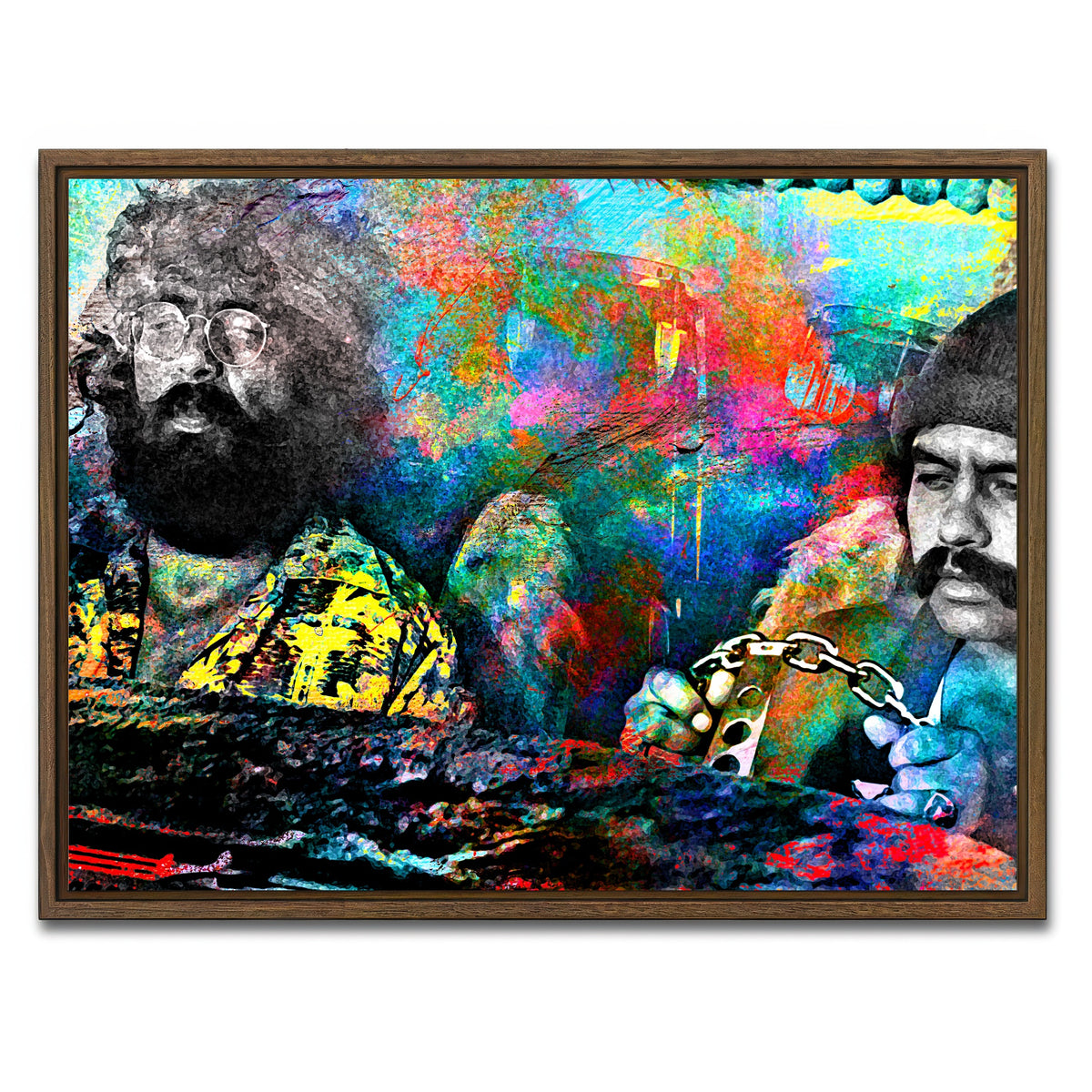 AUTO-MOCKUP WHITE | Cheech & Chong | 1 Piece | Walnut Framed Canvas | group=4x3