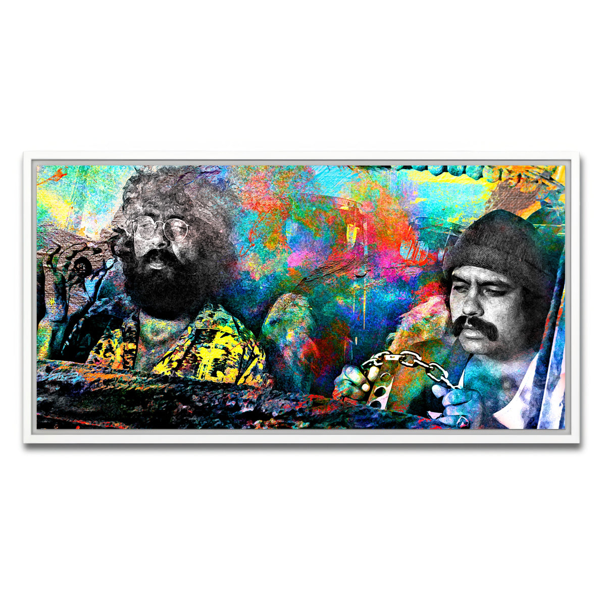 AUTO-MOCKUP WHITE | Cheech & Chong | 1 Piece | White Framed Canvas | group=2x1