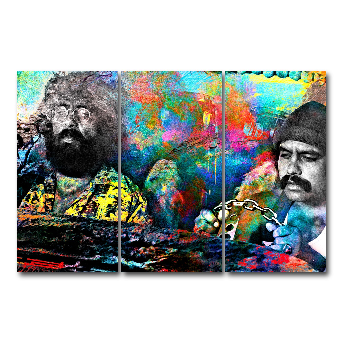 AUTO-MOCKUP WHITE | Cheech & Chong | 3 Piece | Gallery Wrap Canvas | group=12x24