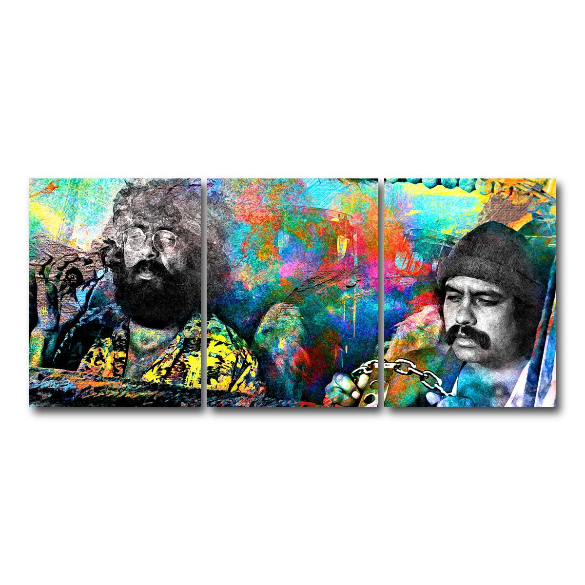 AUTO-MOCKUP WHITE | Cheech & Chong | 3 Piece | Gallery Wrap Canvas | group=18x24