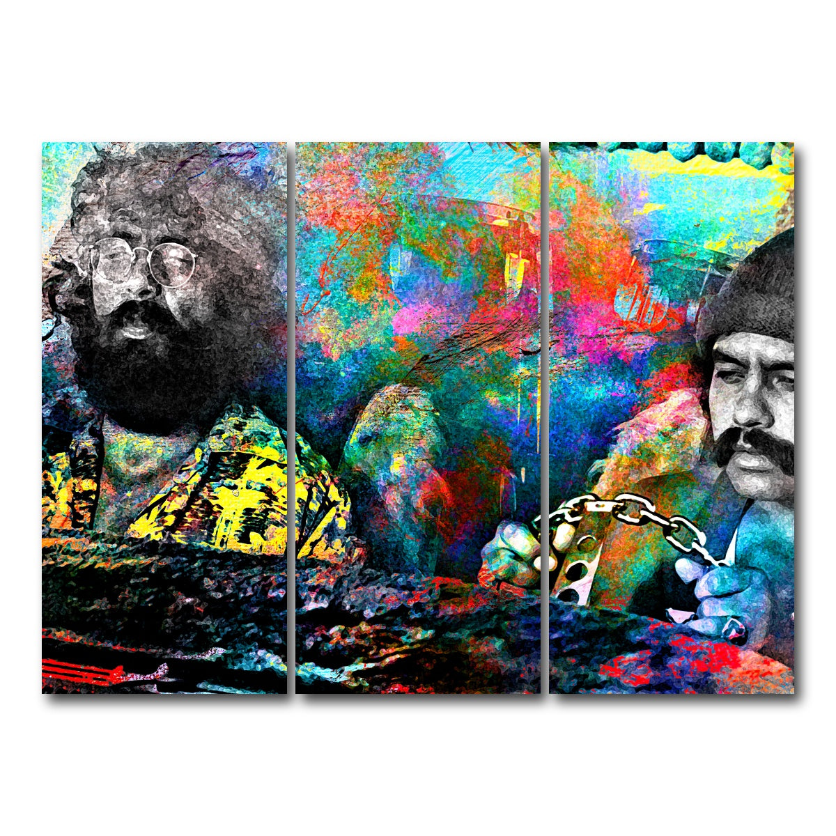 AUTO-MOCKUP WHITE | Cheech & Chong | 3 Piece | Gallery Wrap Canvas | group=8x18