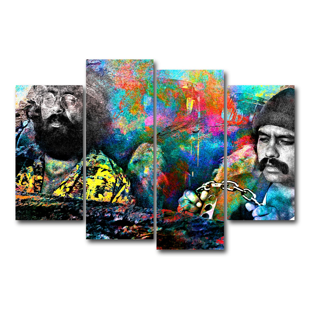 AUTO-MOCKUP WHITE | Cheech & Chong | 4 Piece | Gallery Wrap Canvas | group=4_short