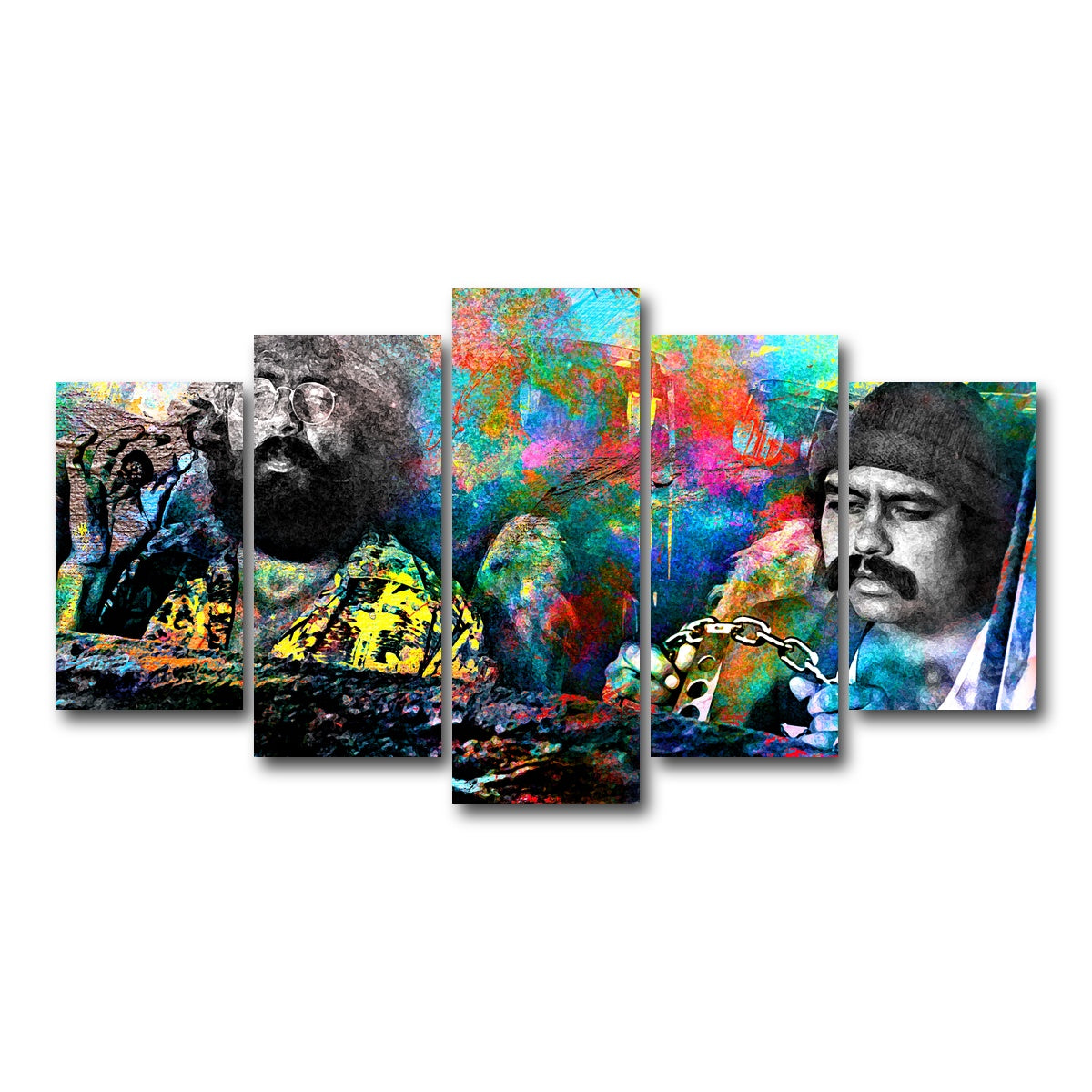 AUTO-MOCKUP WHITE | Cheech & Chong | 5 Piece | Gallery Wrap Canvas | group=5_normal