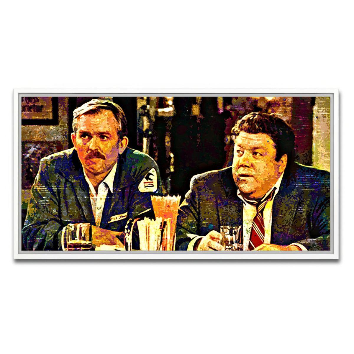 AUTO-MOCKUP WHITE | Cheers | 1 Piece | White Frame | group=2x1