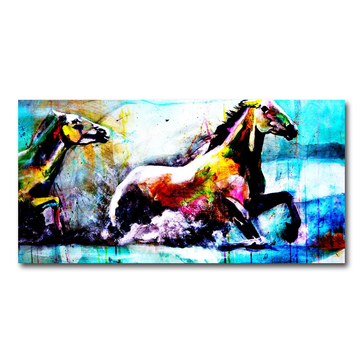 AUTO-MOCKUP WHITE | Chevaux | 1 Piece | Gallery Wrap Canvas | group=2x1