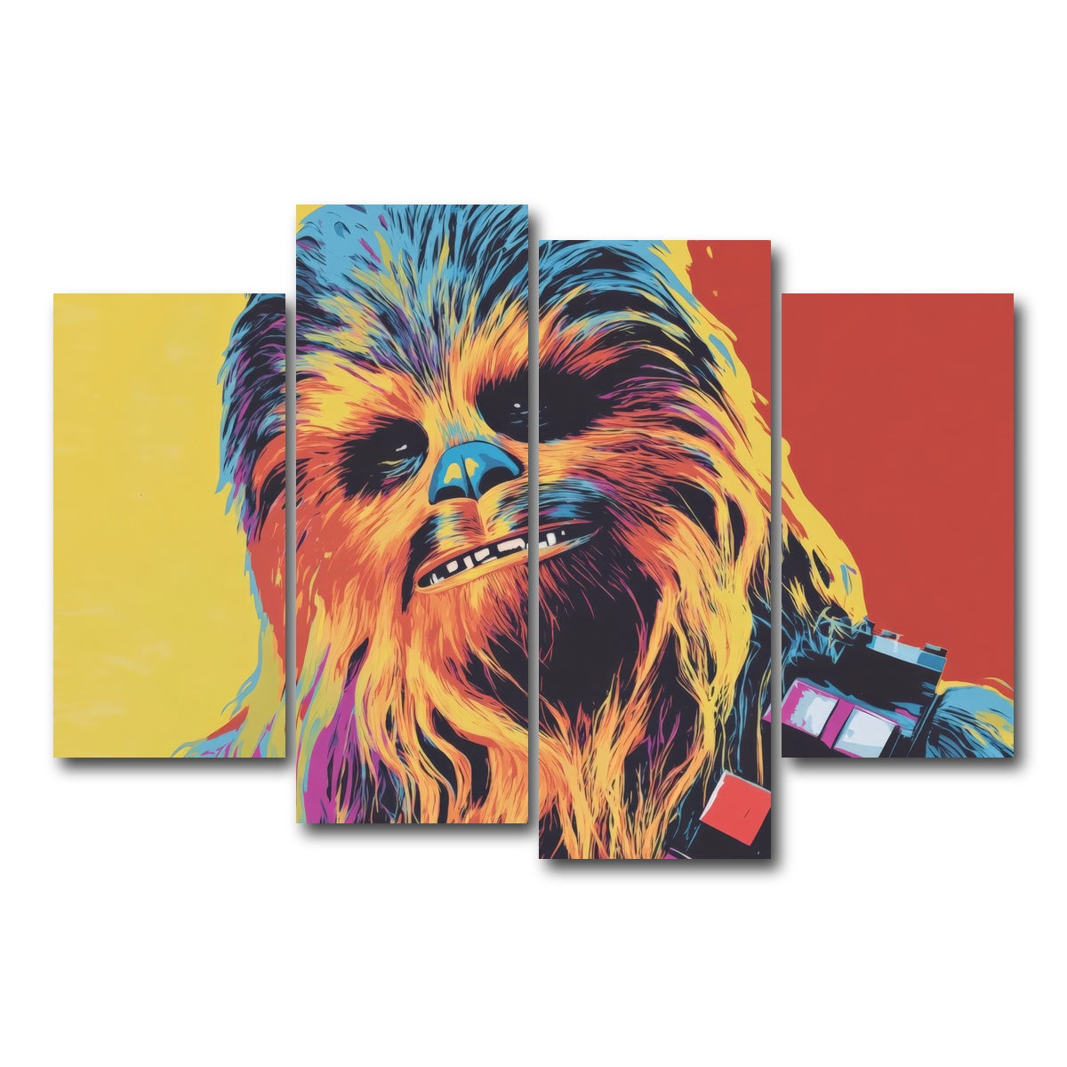 AUTO-MOCKUP WHITE | Chewbacca | 4 Piece | Gallery Wrap Canvas | group=4_short