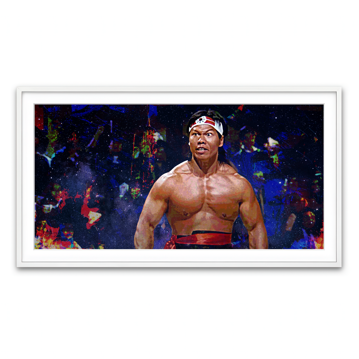 Framed Print 2x1 White