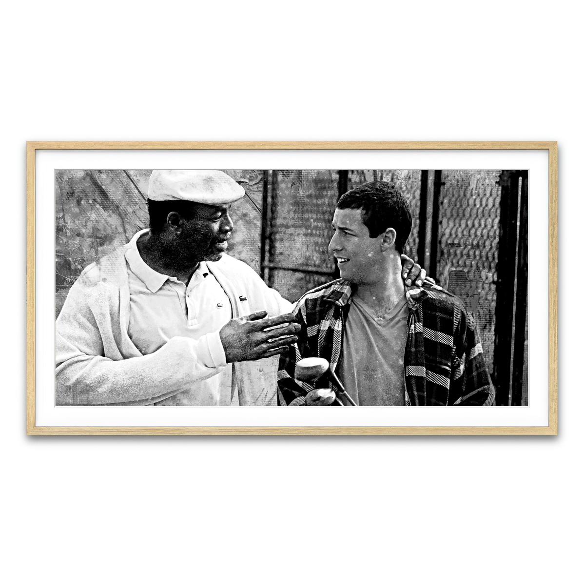 Chubbs & Happy Grayscale Wall Art